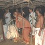 His Holiness performing puja to Sri Chandramouleeswara