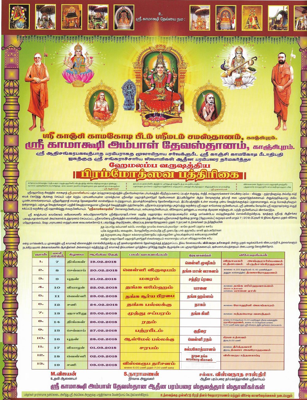 Kamakshi Ambal Brahmotsavam