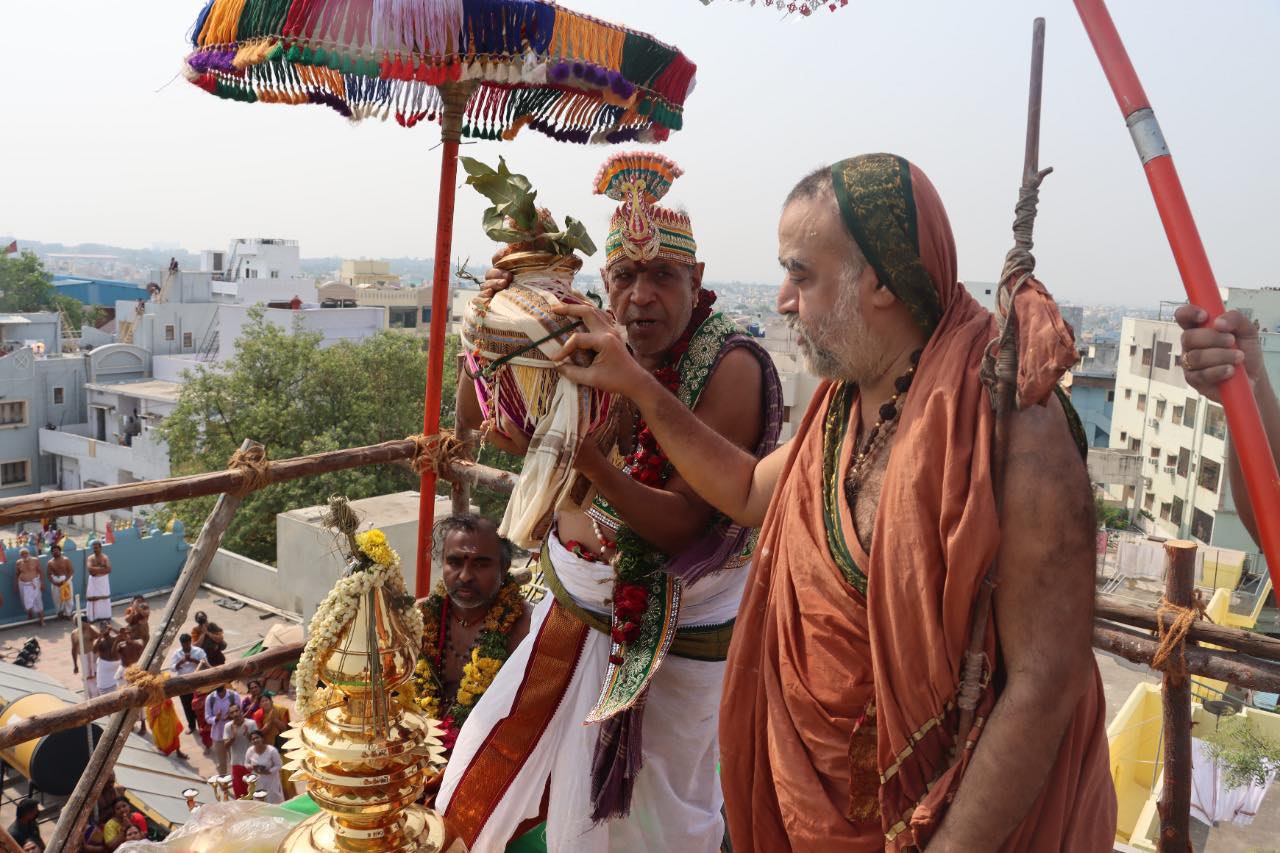 Mahakumbabhishekam of Sri SubrahmanyaSwamy Devalayam at Skandagiri performed
