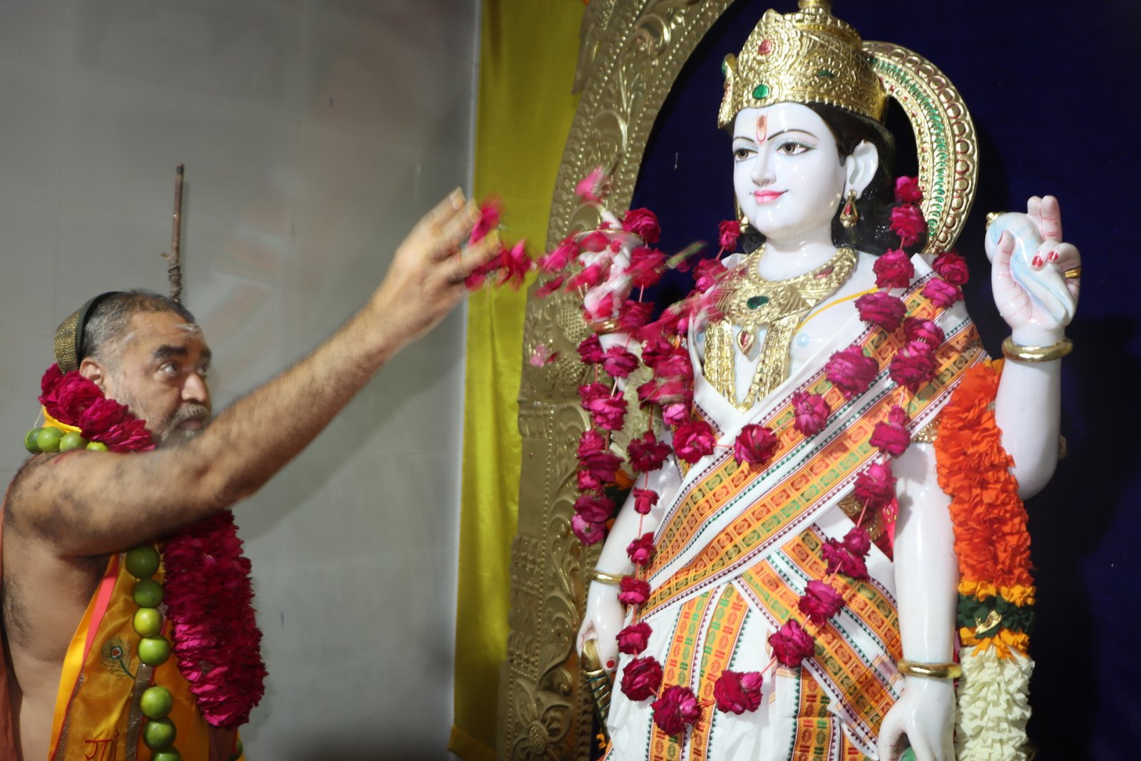 Shankaracharya visit Satyanarayana Mandir