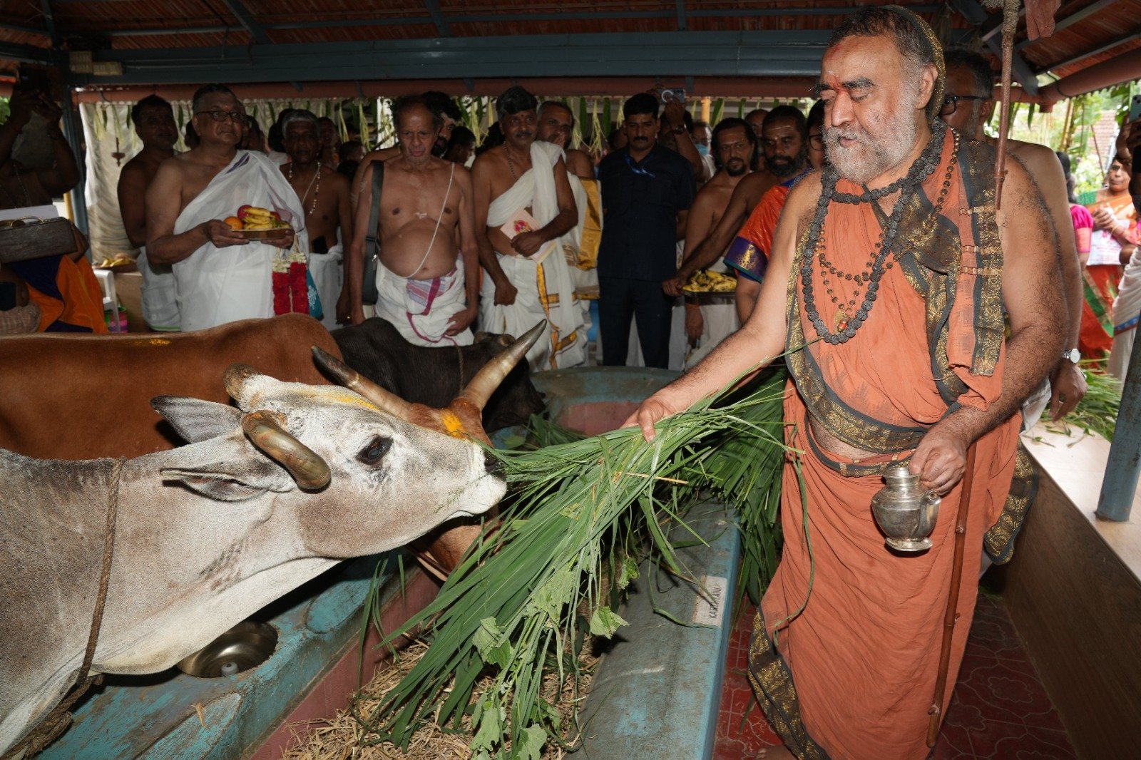 Pujya Shankaracharya Swamigal visits Shree Kanchi Mahaswami Gho aalayam—Tattamangalam, Palakkad Pujya Shankaracharya Swamigal visits Shree Kanchi Mahaswami Gho aalayam—Tattamangalam, Palakkad
