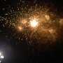 Crackers lighting the Sky signifying the Chariot's arrival near the Kachabeswar Temple