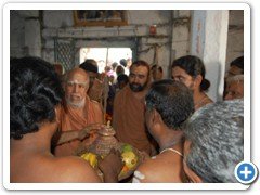 3. Traditional Poorakumbham being offered to Their Holinesses