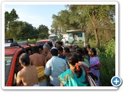 7. Blessing Villagers en route
